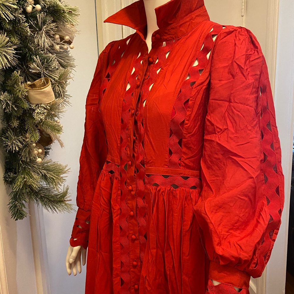 Red Maxi Dress - Plus size - Picture 7 of 9